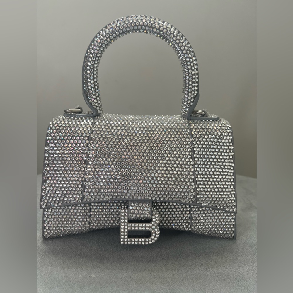 WOMEN'S HOURGLASS XS HANDBAG WITH RHINESTONES